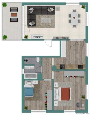 Grundriss Skizze 1. Obergeschoss 