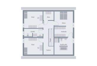 Grundriss Dachgeschoss (Muster)