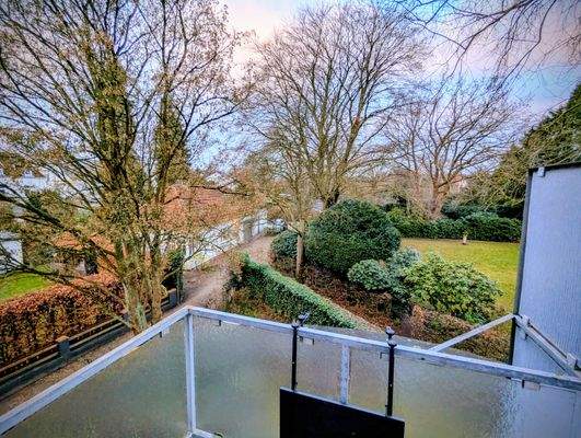 Balkon zur Gartenseite (Westausrichtung)