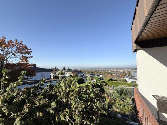 Blick Balkon Esszimmer