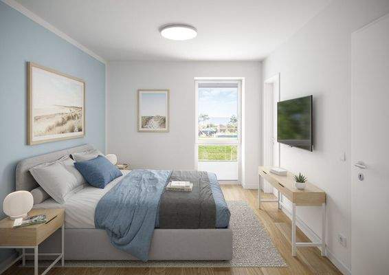 Lichtdurchflutete Schlafzimmer