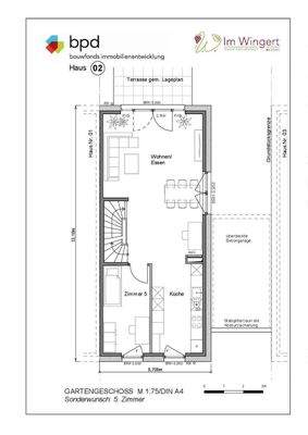 Grundrissalternative 1 - Gartengeschoss