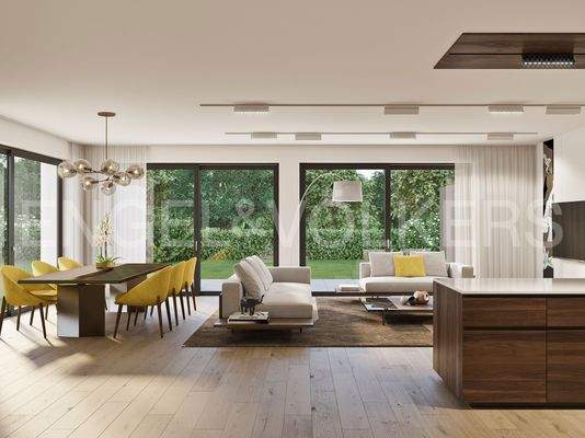 Visualisierung Wohnzimmer EG