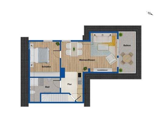 Grundriss Obergeschoss