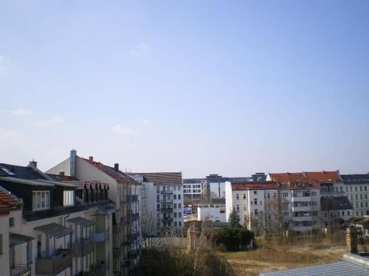 Blick  über die Dächer von Leipzig