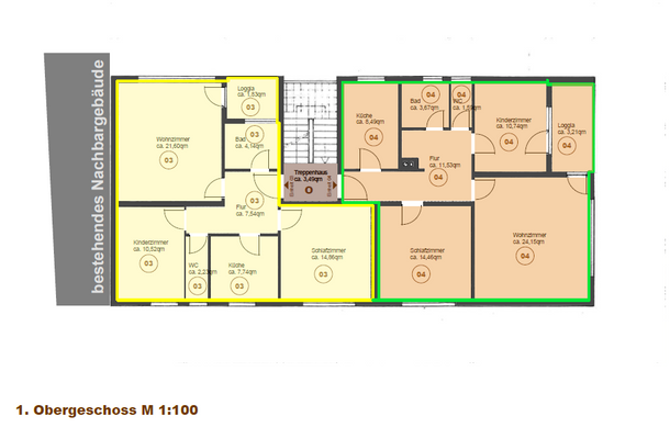 Grundriss Obergeschoss