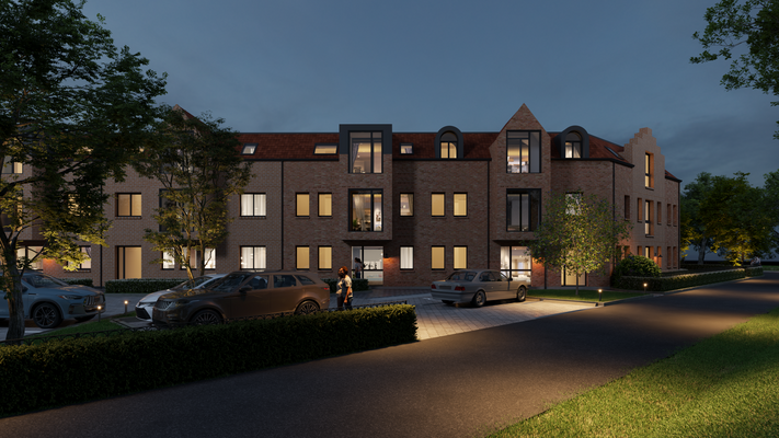 Haupteingang bei Nacht 