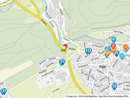 Geolyzer Kartenausschnitt