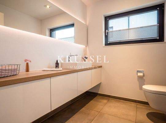 Das Gäste WC im Erdgeschoss