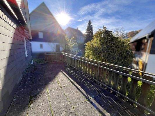 Terrasse mit Gartenzugang