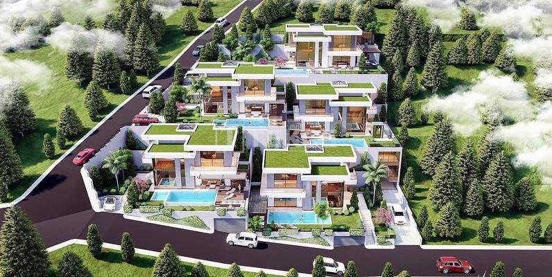 Detached Sea and City-View Homes in Alanya Bektaş