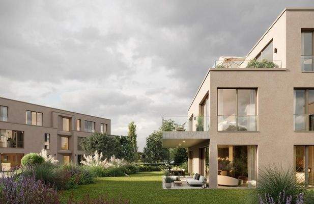 Modernes Neubauensemble