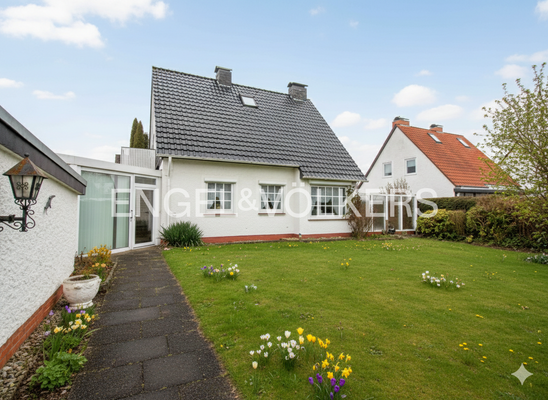 Garten im Frühling (verbessert durch KI)