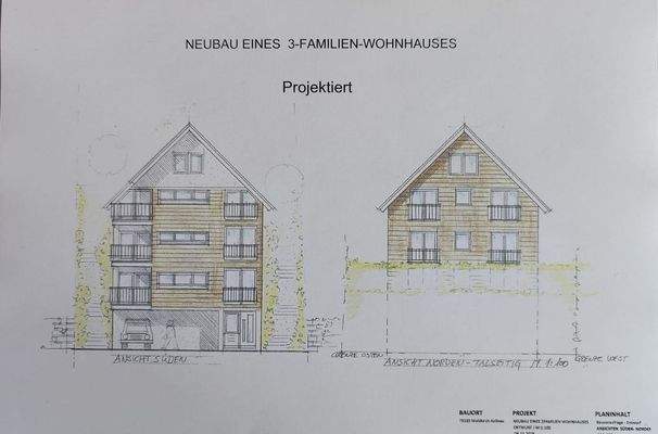 Ansichten Süden - Norden 