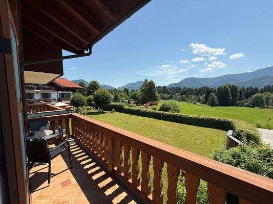 Großer Südwest Balkon mit Zugang vom Wohnbereich