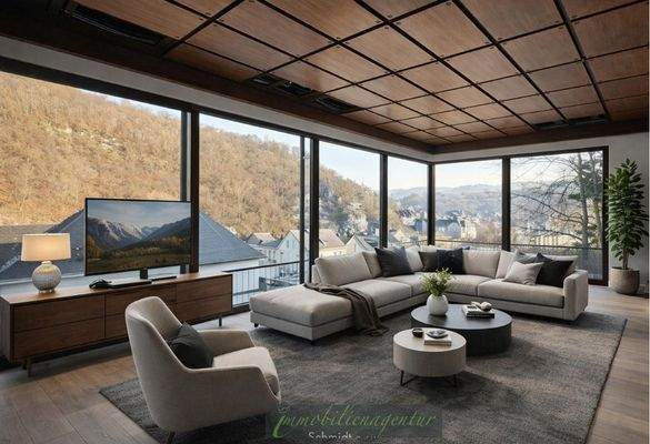 Wohnlounge - KI-generiert