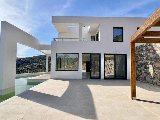 Kreta, Schisma Eloundas: Villa mit 3 Schlafzimmern und Pool bietet einen atemberaubenden Meerblick auf Elounda