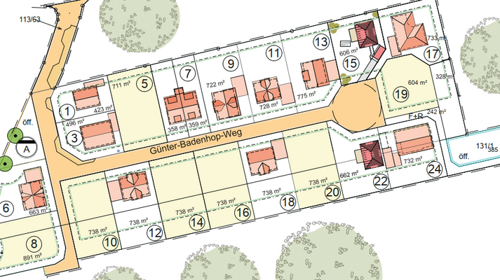 Lageplan - &quot;Weidenweg Süd&quot; in Völkersen