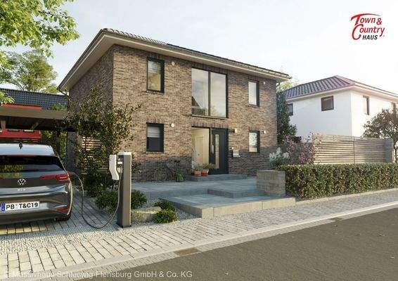 Ansicht Straße Verblendfassade