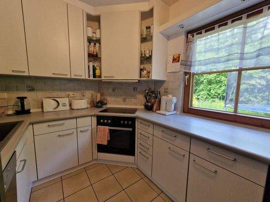 Küche mit Einbauküche