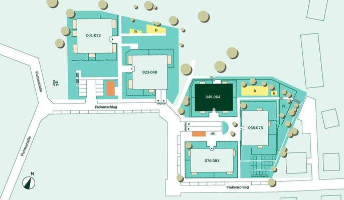 Lage der Eigentumswohnung im Quartier