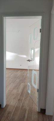 Glastür ins Wohnzimmer