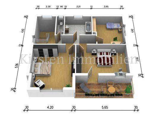 Grundriss OG 3D S