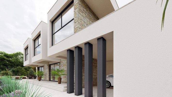 Außenansicht der Villa