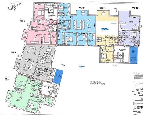 Grundriss 1. OG gesamt bearbeitet mit Nummerierung und verkauft