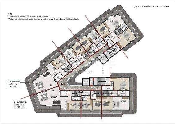 Elegant Design Flats in a Complex in Alanya Antalya