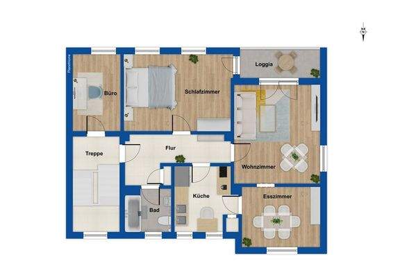 Grundriss Obergeschoss