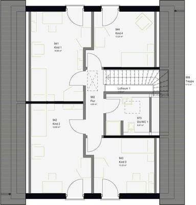 Grundriss Dachgeschoss