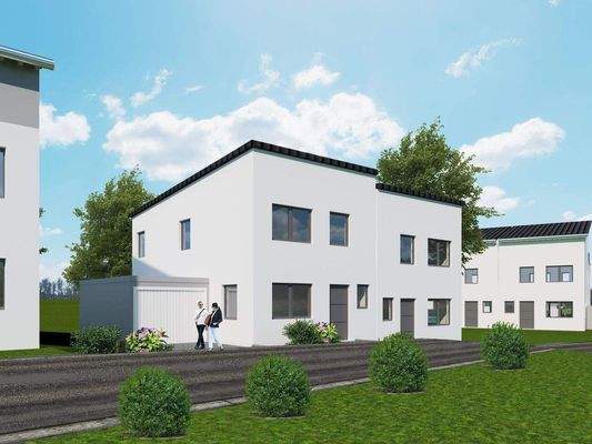 Haustyp flachgeneigtes Dach