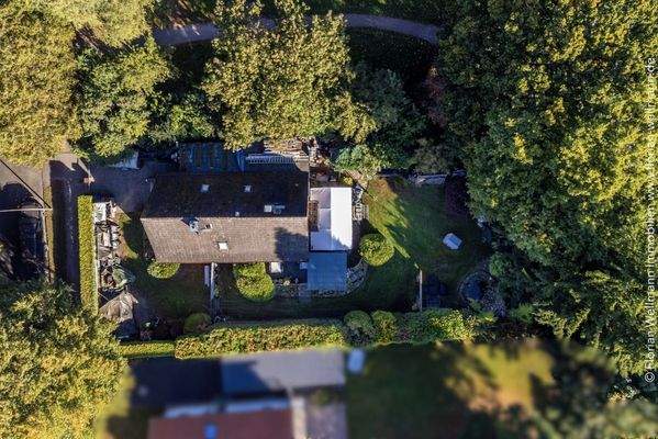 Grundstück von oben - Blick von Süden