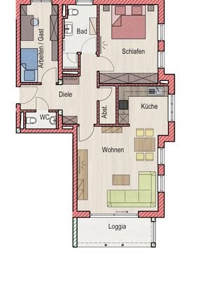 Grundriss ETW 