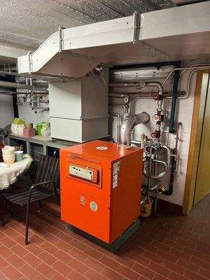 Warmluftheizung mit Gas