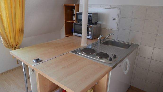 offene Küche im Wohnzimmer