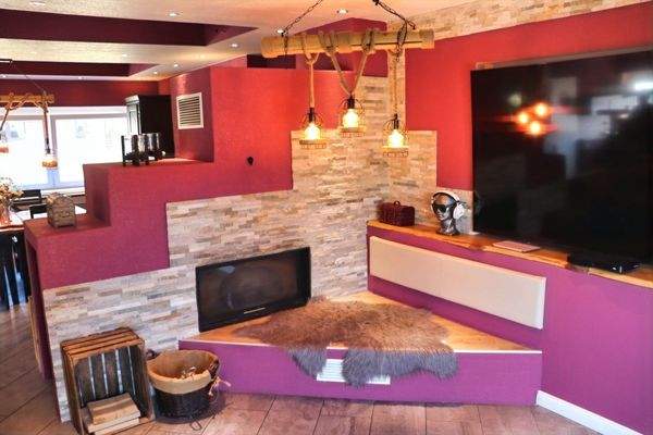 Sitzplatz vorm Kaminofen