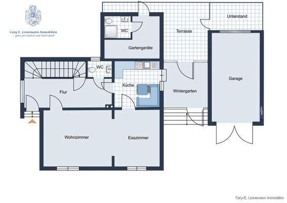 Skizze Grundriss Erdgeschoss