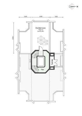 Grundriss Dachterrasse