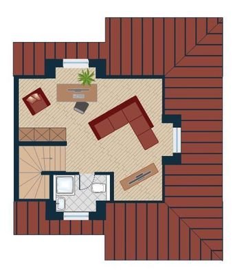Grundriss Studio im DG
