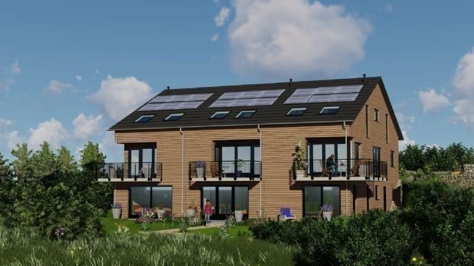 Dach grossflächig mit Photovoltaik belegt