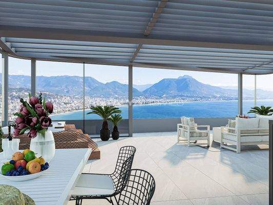 Spacious Sea View Flats with Smart Systems in Alanya