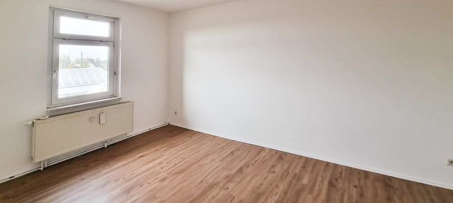 Schlafzimmer Blick zum Fenster