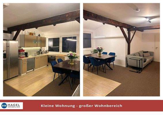 Kleine Wohnung - großer Wohnbereich