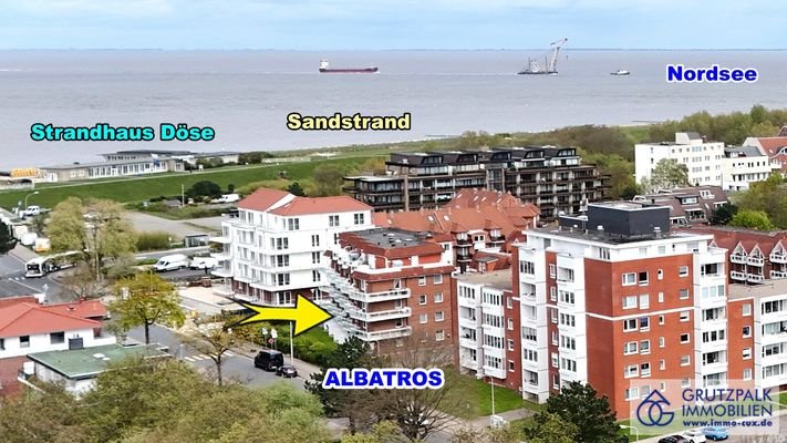 so nah zum Sandstrand in Döse