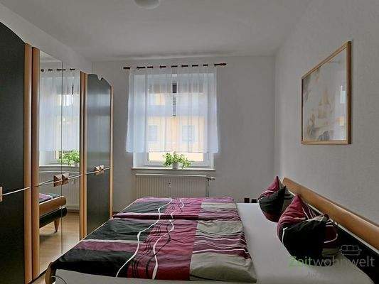 Blick ins Schlafzimmer