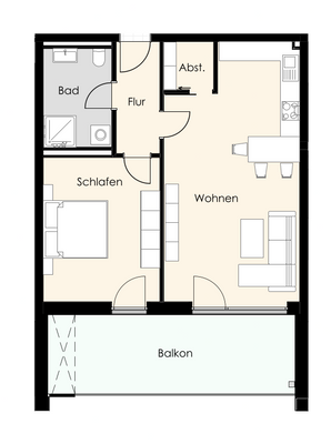 Wohnung 1.15 Grundriss