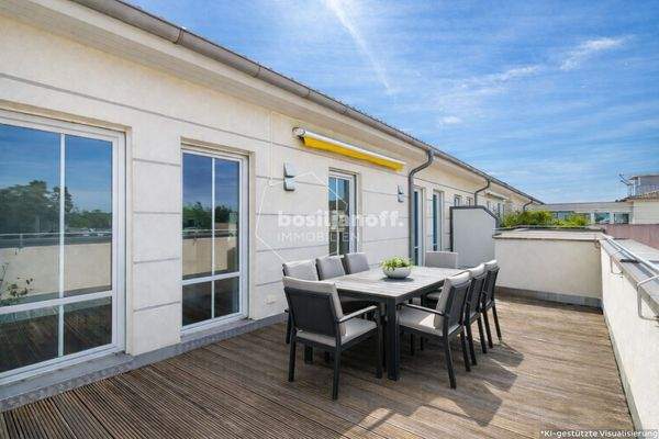 Großzügige Dachterrasse mit Südwestausrichtung