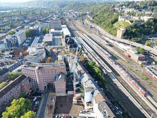 Drohnenaufnahme Baustelle Oktober 2025